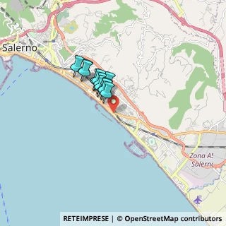 Mappa Via Parmenide, 84131 Salerno SA, Italia (1.16667)