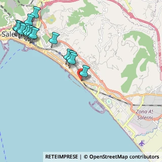 Mappa Via Parmenide, 84131 Salerno SA, Italia (3.18625)