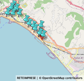 Mappa Via Parmenide, 84131 Salerno SA, Italia (2.44867)