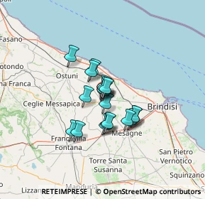 Mappa Via 25 Luglio, 72019 San Vito dei Normanni BR, Italia (8.78789)