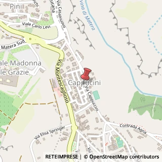 Mappa Via Cappuccini, 46, 75100 Matera, Matera (Basilicata)
