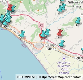 Mappa Strada Provinciale Cupa San Martino, 84131 Salerno SA, Italia (6.6995)