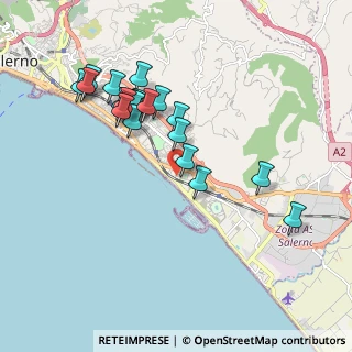 Mappa Viale Giuseppe Verdi, 84132 Salerno SA, Italia (1.9545)