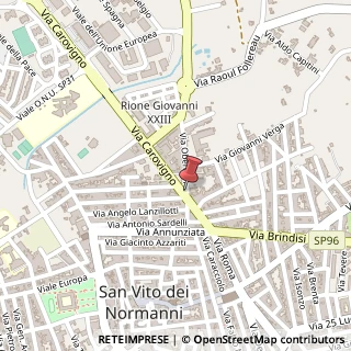 Mappa Via Oberdan, 86, 72019 San Vito dei Normanni, Brindisi (Puglia)