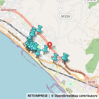 Mappa Via Pepe Guglielmo, 84132 Salerno SA, Italia (0.9005)