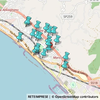 Mappa Via Amedeo Moscati, 84132 Salerno SA, Italia (0.801)