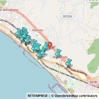 Mappa Via Amedeo Moscati, 84132 Salerno SA, Italia (1.069)