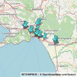 Mappa Via Vito Fornari, 84129 Salerno SA, Italia (9.255)