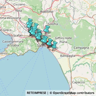 Mappa Via Vito Fornari, 84129 Salerno SA, Italia (10.98111)