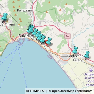 Mappa Via Tanagro, 84132 Salerno SA, Italia (4.34385)
