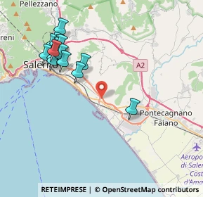 Mappa Via Gandhi, 84131 Salerno SA, Italia (4.61)