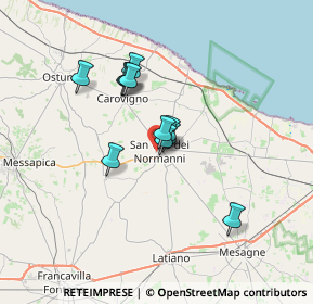 Mappa Via Arrigo Boito, 72019 San Vito dei Normanni BR, Italia (5.35)