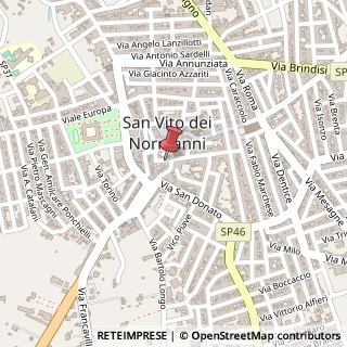 Mappa Via Monsignor Annibale de Leo, 58, 72019 San Vito dei Normanni, Brindisi (Puglia)