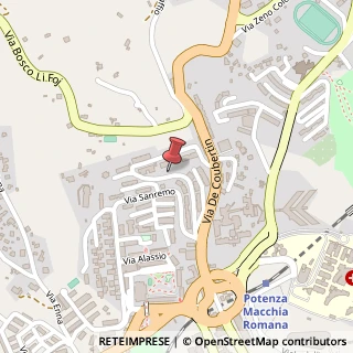 Mappa Via Sanremo, 52, 85100 Potenza, Potenza (Basilicata)