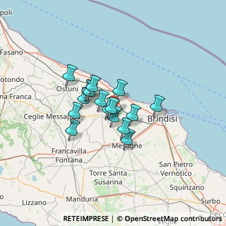 Mappa SS 16, 72012 Brindisi BR (9.42688)