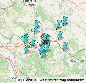 Mappa Piazzale Don Uva, 85100 Potenza PZ, Italia (10.74579)