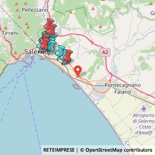 Mappa Via Migliaro, 84131 Salerno SA, Italia (4.60625)