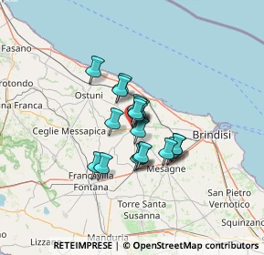 Mappa Via Generale Galliano, 72019 San Vito dei Normanni BR, Italia (8.59895)