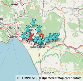 Mappa VIA ACHILLE VIANELLI, 84062 Olevano sul Tusciano SA, Italia (8.95188)