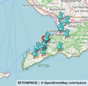 Mappa Via Marina d'Aequa, 80069 Vico Equense NA, Italia (5.55769)