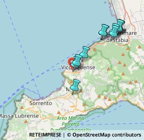 Mappa Via Marina d'Aequa, 80069 Vico Equense NA, Italia (4.36333)