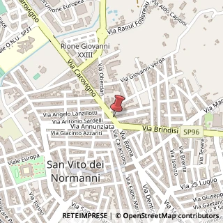Mappa Via Carovigno, 11, 72019 San Vito dei Normanni, Brindisi (Puglia)