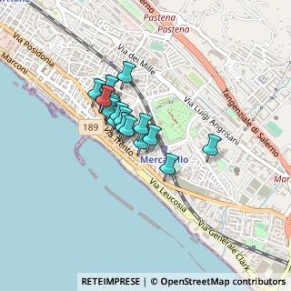 Mappa Via Ciro D'Amico, 84129 Salerno SA, Italia (0.318)