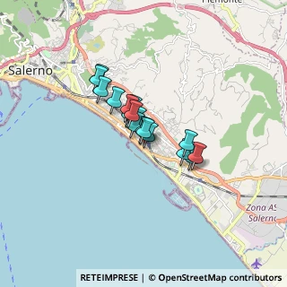 Mappa Via Ciro D'Amico, 84129 Salerno SA, Italia (1.09706)