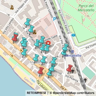 Mappa Via Ciro D'Amico, 84129 Salerno SA, Italia (0.1355)