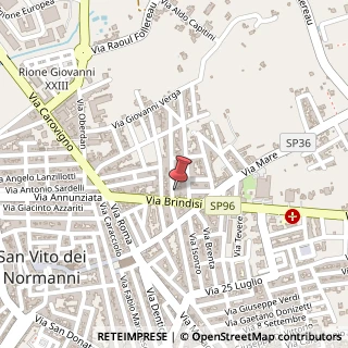 Mappa Via Cadorna, 3, 72019 San Vito dei Normanni, Brindisi (Puglia)