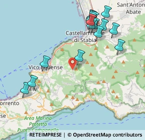 Mappa Via Nuova Faito, 80069 Vico Equense NA, Italia (4.97059)