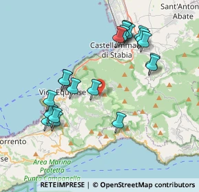 Mappa Via Nuova Faito, 80069 Vico Equense NA, Italia (4.303)