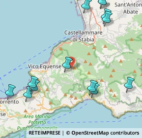 Mappa Via Nuova Faito, 80069 Vico Equense NA, Italia (6.8715)