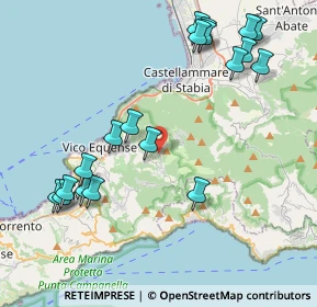 Mappa Via Nuova Faito, 80069 Vico Equense NA, Italia (5.10105)