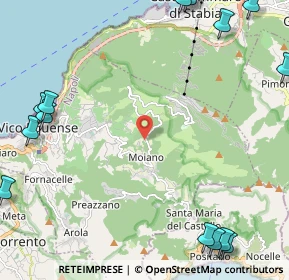 Mappa Via Nuova Faito, 80069 Vico Equense NA, Italia (4.011)