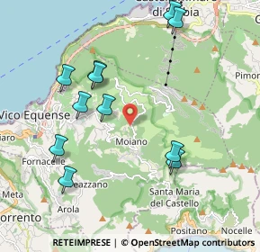 Mappa Via Nuova Faito, 80069 Vico Equense NA, Italia (2.26091)