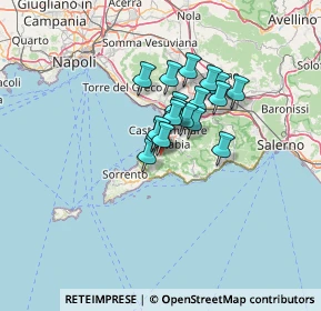 Mappa Via Nuova Faito, 80069 Vico Equense NA, Italia (8.95167)