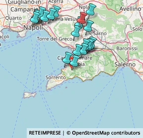 Mappa Via Nuova Faito, 80069 Vico Equense NA, Italia (16.286)