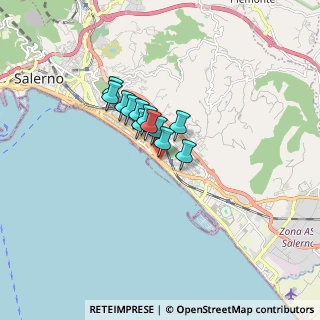 Mappa Via Vincenzo Ambrogio Galdi, 84131 Salerno SA, Italia (1.04917)
