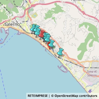 Mappa Via Vincenzo Ambrogio Galdi, 84131 Salerno SA, Italia (1.21364)