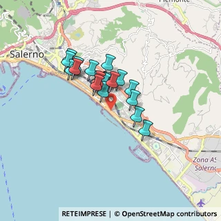 Mappa Via Giuseppe Olivieri, 84129 Salerno SA, Italia (1.3175)
