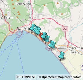 Mappa Via Vincenzo Ambrogio Galdi, 84131 Salerno SA, Italia (2.34545)