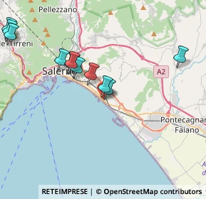 Mappa Via Vincenzo Ambrogio Galdi, 84131 Salerno SA, Italia (4.53636)