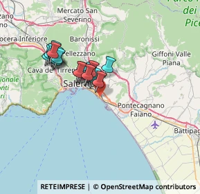 Mappa Via Vincenzo Ambrogio Galdi, 84131 Salerno SA, Italia (6.23316)