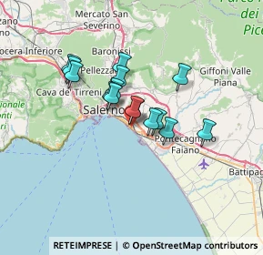 Mappa Via Vincenzo Ambrogio Galdi, 84131 Salerno SA, Italia (5.25667)