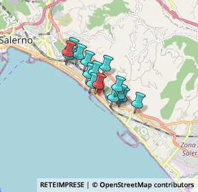 Mappa Via Vincenzo Ambrogio Galdi, 84131 Salerno SA, Italia (1.09333)