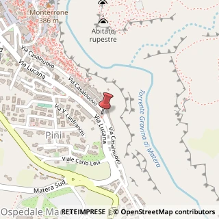 Mappa Via Casalnuovo, 255, 75100 Matera, Matera (Basilicata)