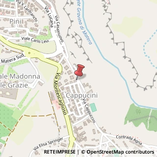 Mappa Via Cappuccini, 14, 75100 Matera, Matera (Basilicata)
