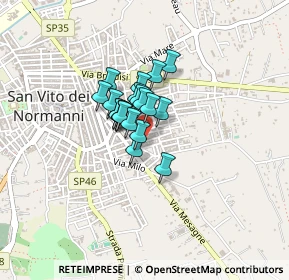 Mappa Via 8 Settembre, 72019 San Vito dei Normanni BR, Italia (0.242)
