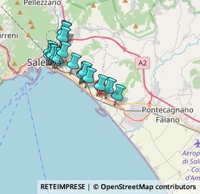 Mappa Viale Richard Wagner, 84131 Salerno SA, Italia (3.48556)